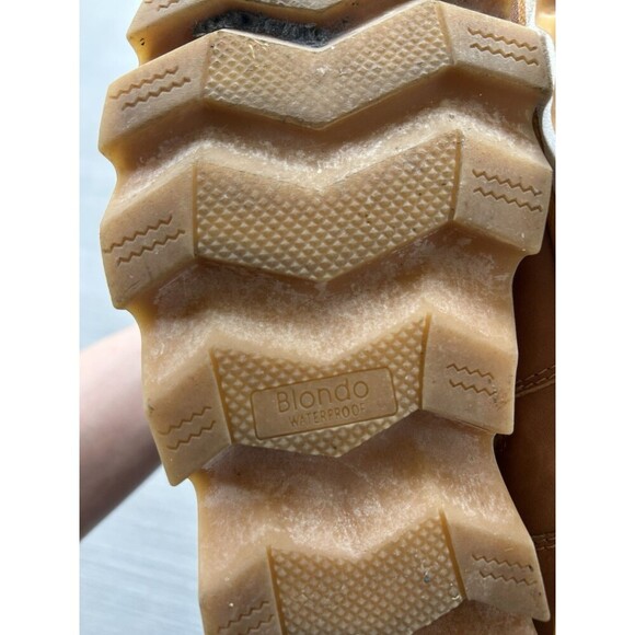 Blondo Shaker Women's Waterproof Winter Boots Camel Suede US Size 8.5 M - Picture 8 of 9